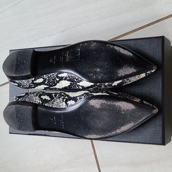 YSL Saint Laurent Flats Python Embossed Leather [size 37] - Picture 7 of 10
